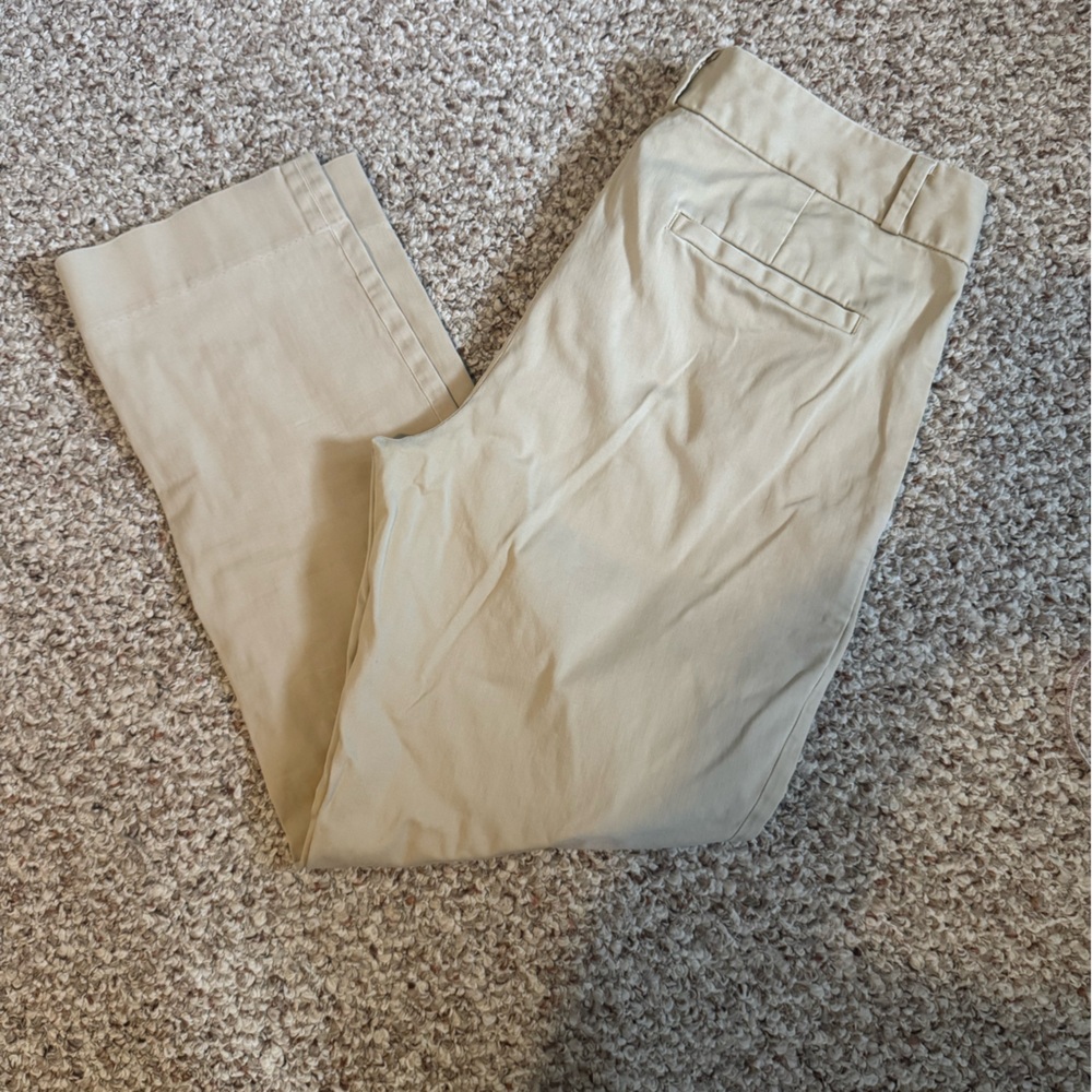 Banana Republic Tan Cropped Dress Pants